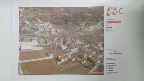 Lamina num 182 Girona des del cel: Municipi Serinyà (Comarca El Pla de l'Estany - Girona)