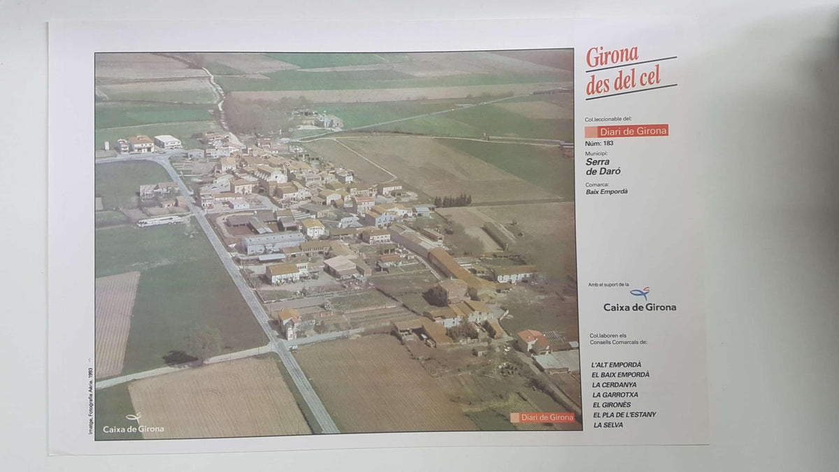 Lamina num 183 Girona des del cel: Municipi Serra de Daró (Comarca Baix Empordà - Girona)