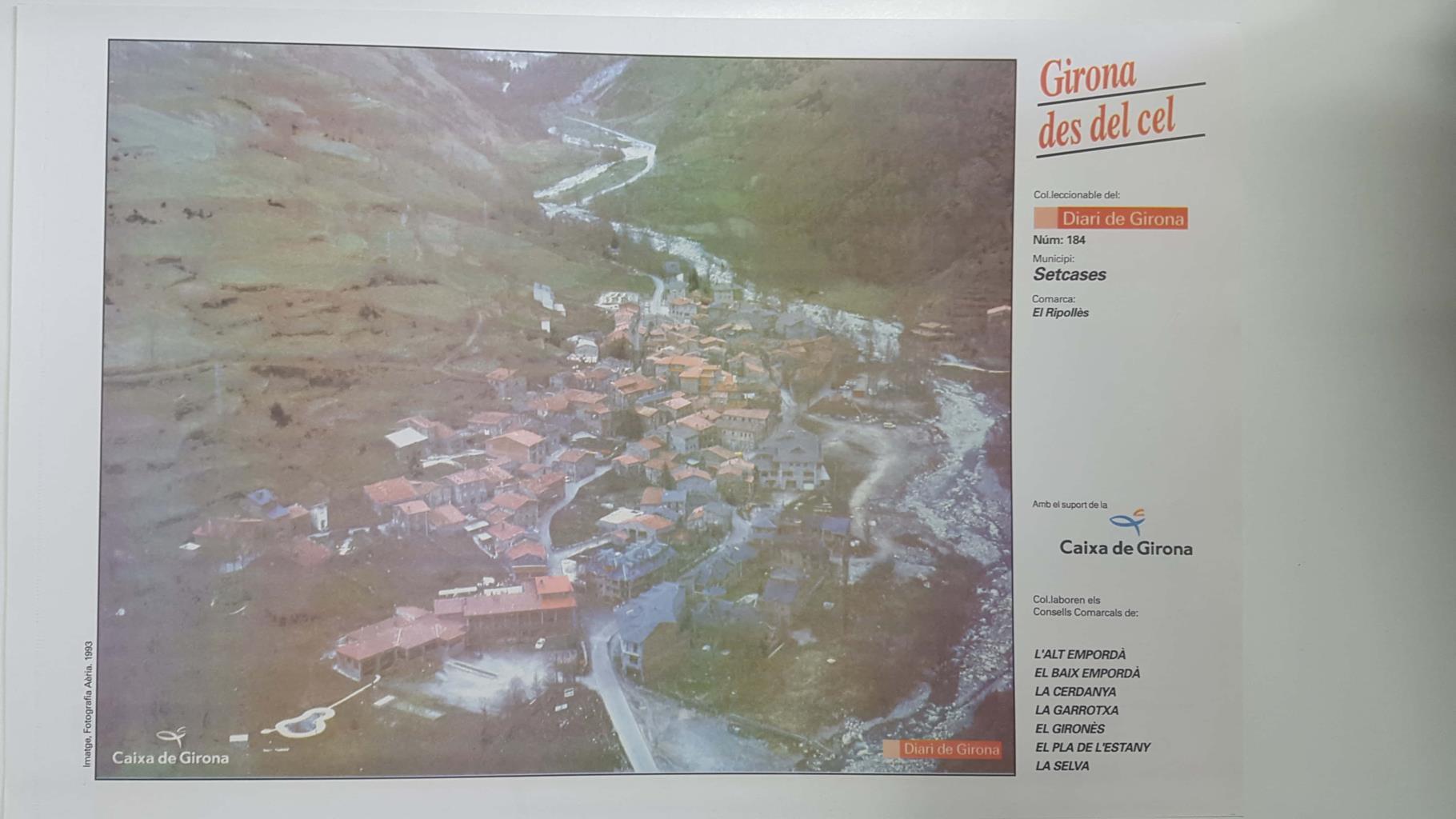 Lamina num 184 Girona des del cel: Municipi Setcases (Comarca El Ripollès - Girona)