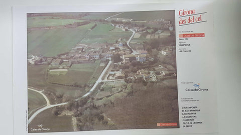 Lamina num 186 Girona des del cel: Municipi Siurana (Comarca Alt Empordà - Girona)