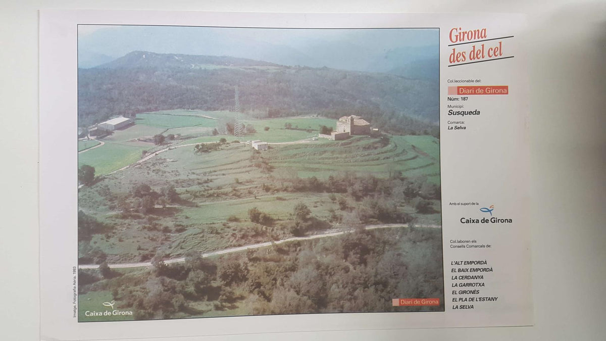 Lamina num 187 Girona des del cel: Municipi Susqueda (Comarca La Selva - Girona)