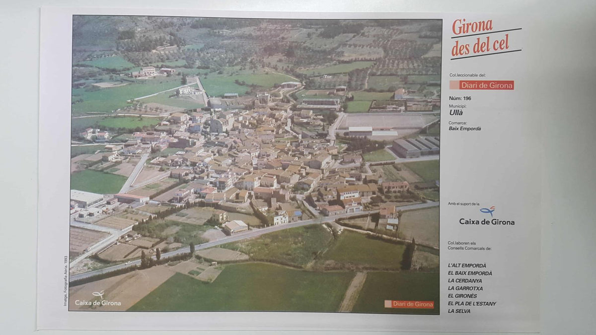 Lamina num 196 Girona des del cel: Municipi Ullà (Comarca Baix Empordà - Girona)