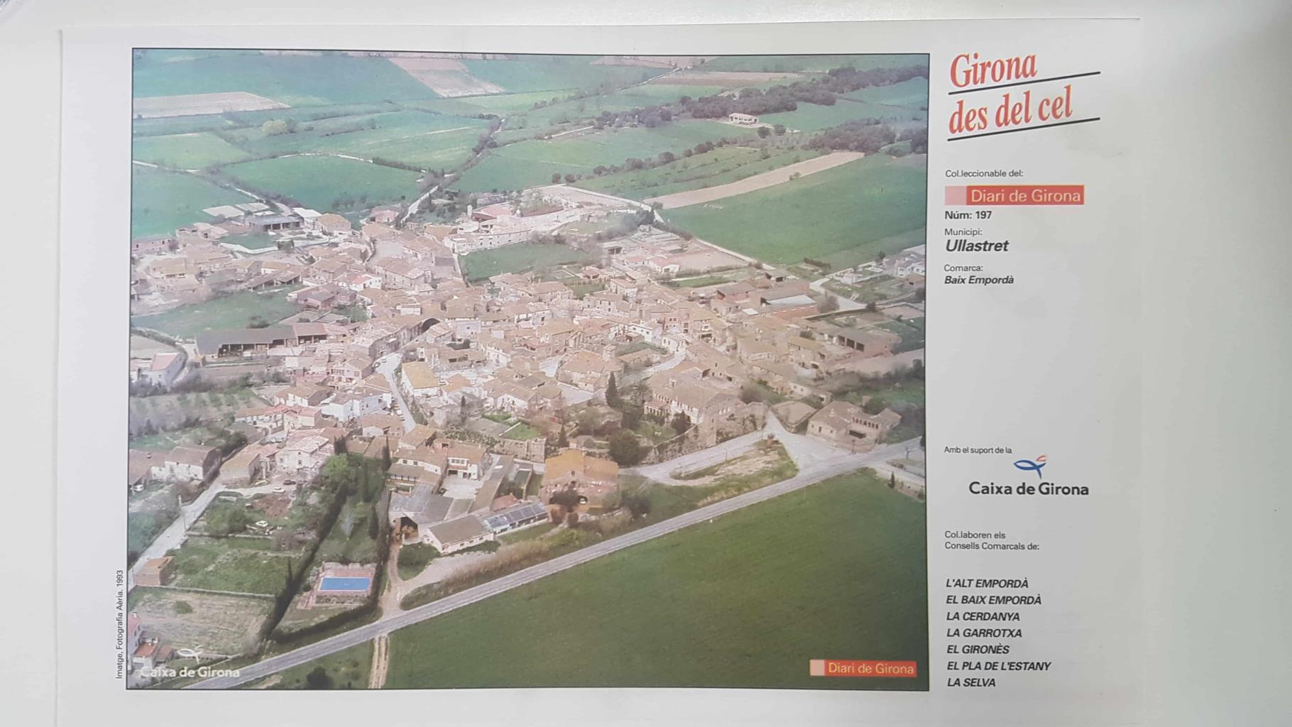 Lamina num 197 Girona des del cel: Municipi Ullastret (Comarca Baix Empordà - Girona)