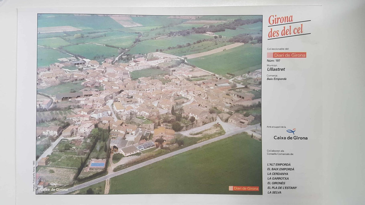 Lamina num 197 Girona des del cel: Municipi Ullastret (Comarca Baix Empordà - Girona)