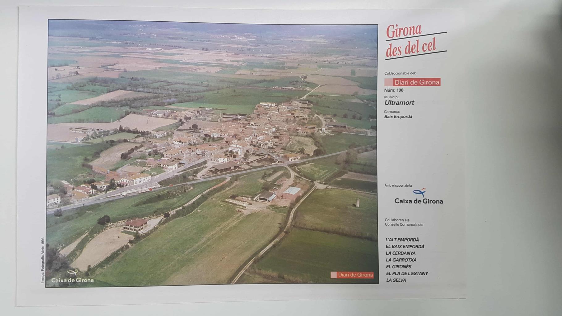 Lamina num 198 Girona des del cel: Municipi Ultramort (Comarca Baix Empordà - Girona)