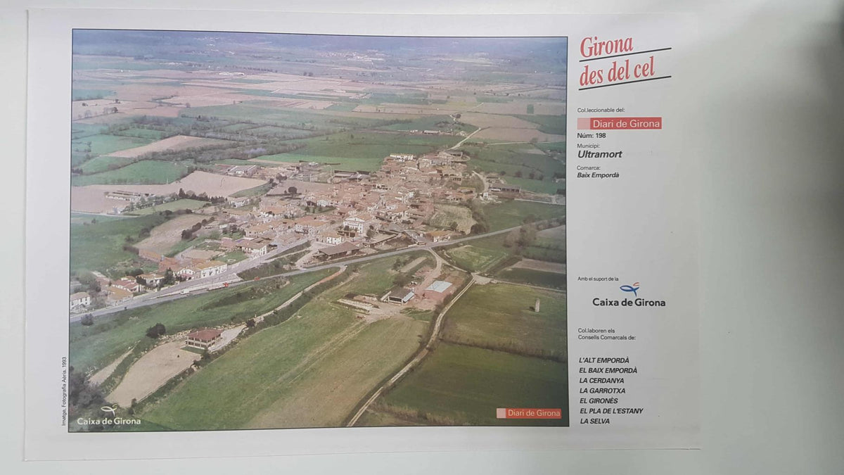 Lamina num 198 Girona des del cel: Municipi Ultramort (Comarca Baix Empordà - Girona)