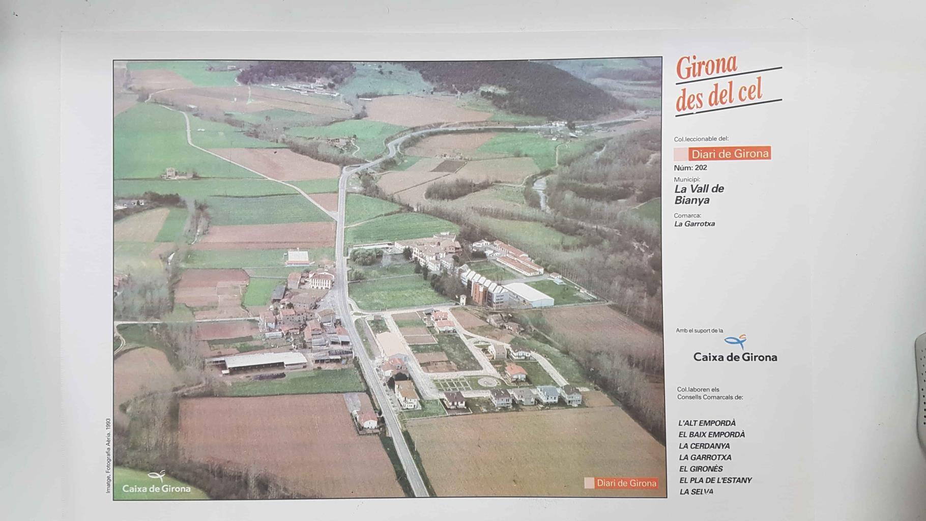 Lamina num 202 Girona des del cel: Municipi La Vall de Bianya (Comarca La Garrotxa - Girona)