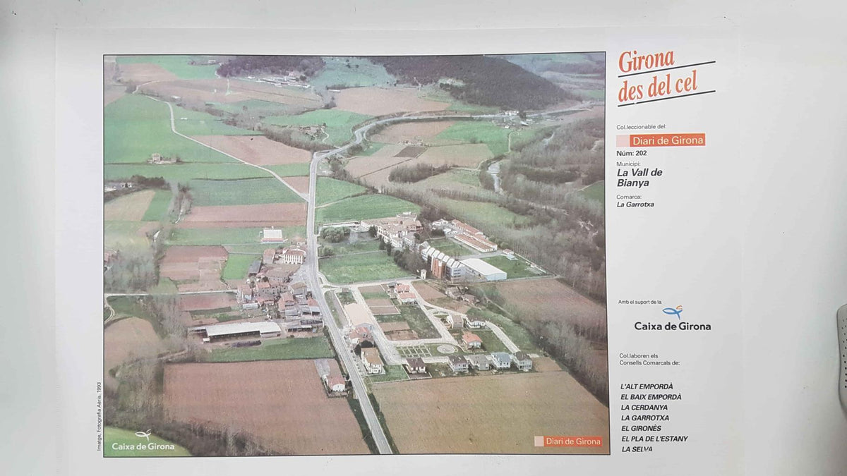Lamina num 202 Girona des del cel: Municipi La Vall de Bianya (Comarca La Garrotxa - Girona)