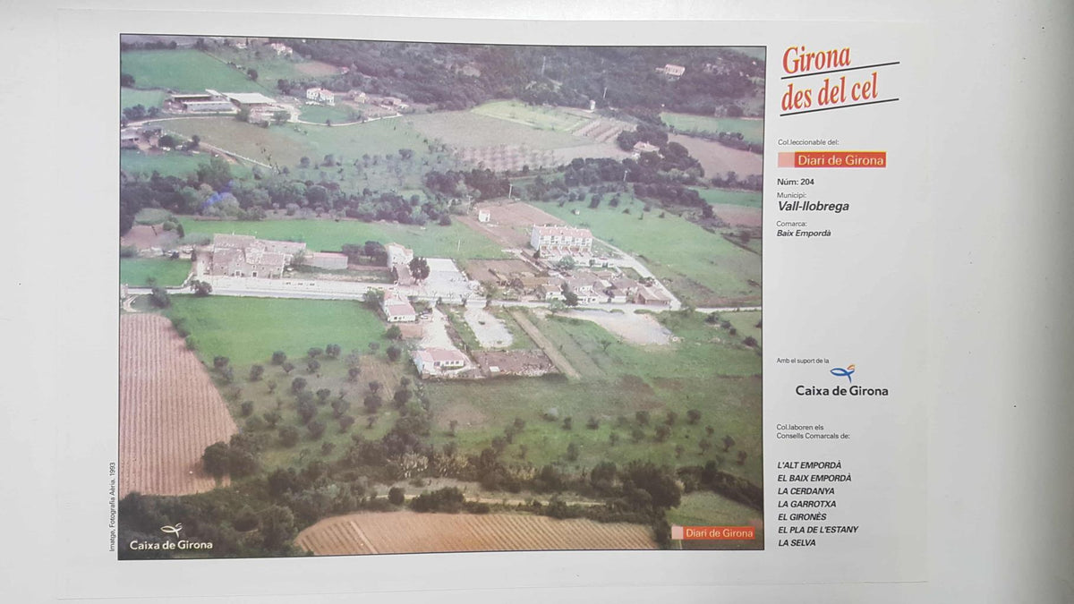 Lamina num 204 Girona des del cel: Municipi Vall-llobrega (Comarca Baix Empordà - Girona)