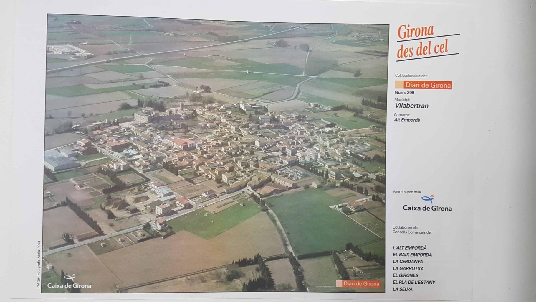 Lamina num 209 Girona des del cel: Municipi Vilabertran (Comarca Alt Empordà - Girona)