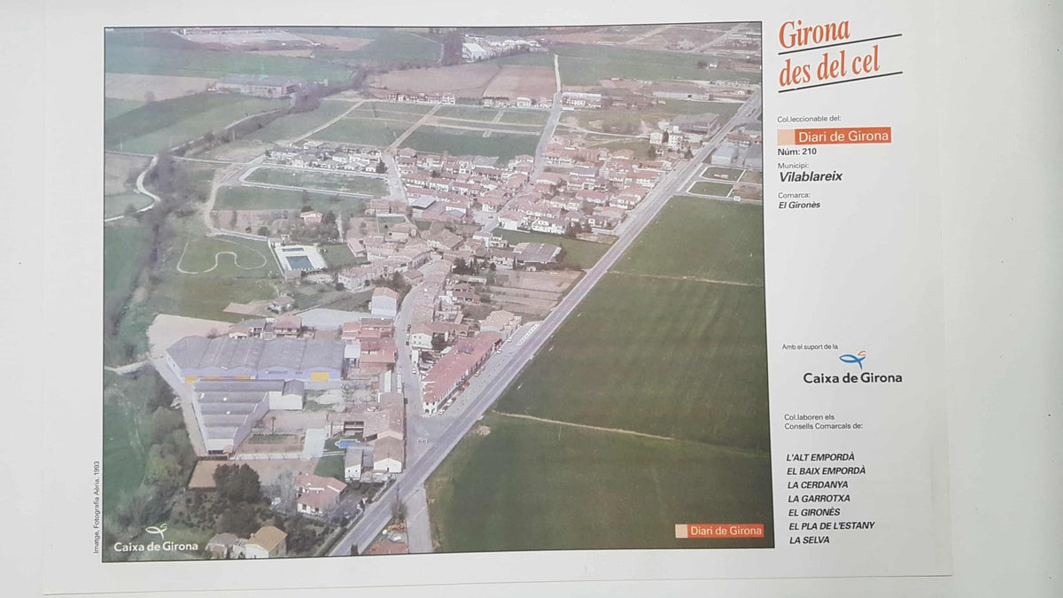 Lamina num 210 Girona des del cel: Municipi Vilablareix (Comarca El Gironès - Girona)