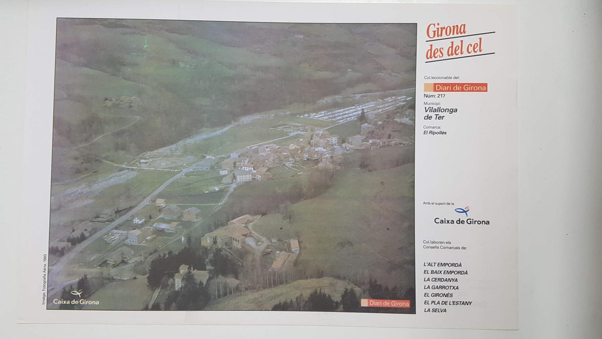 Lamina num 217 Girona des del cel: Municipi Vilallonga de Ter (Comarca El Ripollès - Girona)