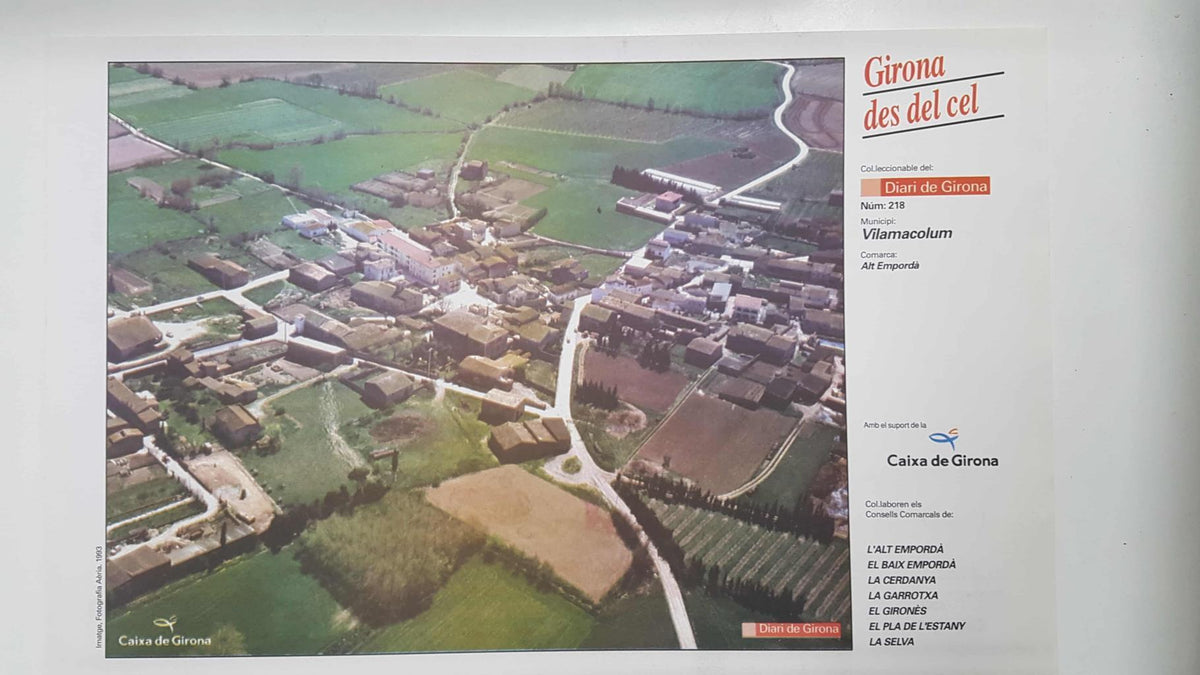 Lamina num 218 Girona des del cel: Municipi Vilamacolum (Comarca Alt Empordà - Girona)