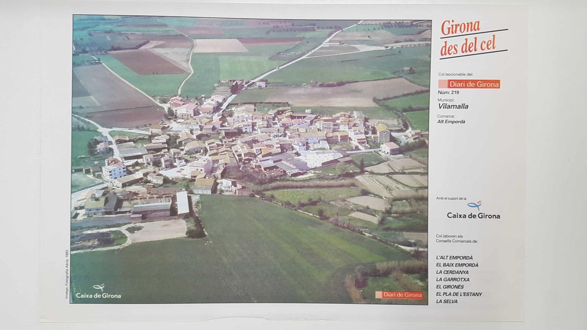 Lamina num 219 Girona des del cel: Municipi Vilamalla (Comarca Alt Empordà - Girona)
