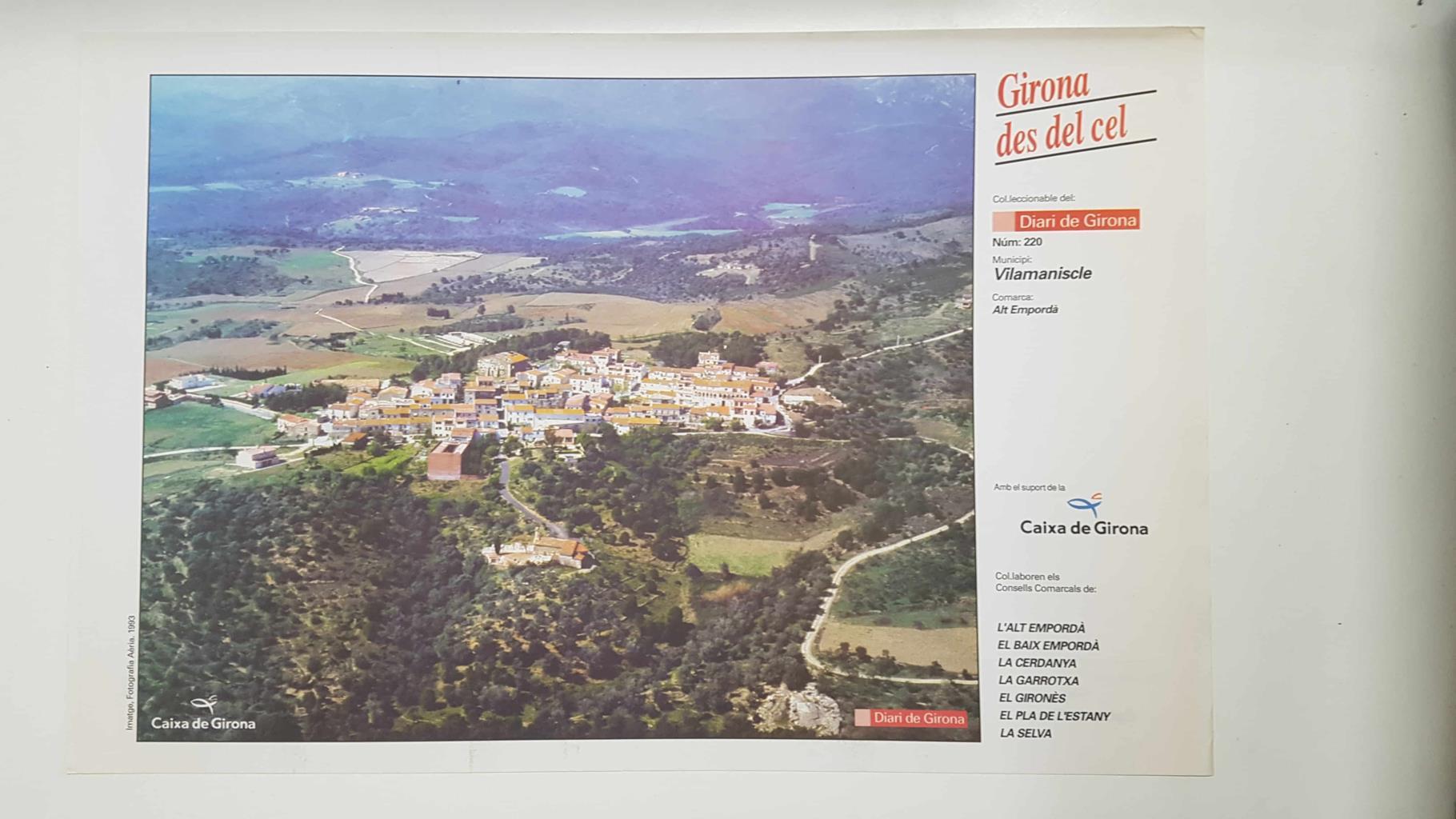 Lamina num 220 Girona des del cel: Municipi Vilamaniscle (Comarca Alt Empordà - Girona)