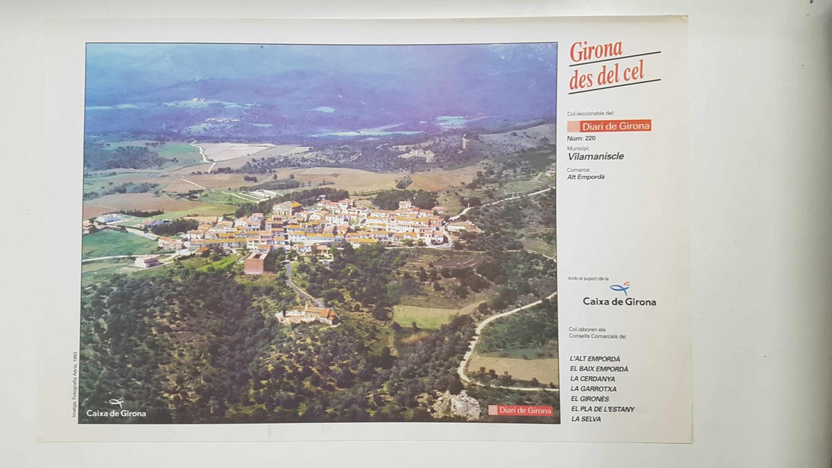 Lamina num 220 Girona des del cel: Municipi Vilamaniscle (Comarca Alt Empordà - Girona)