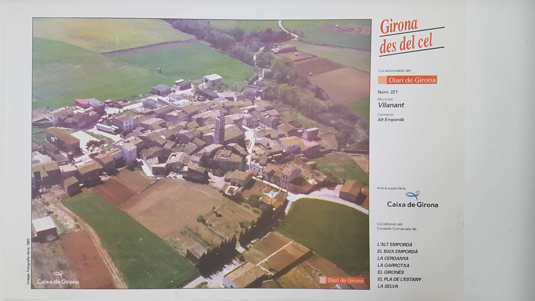 Lamina num 221 Girona des del cel: Municipi Vilanant (Comarca Alt Empordà - Girona)