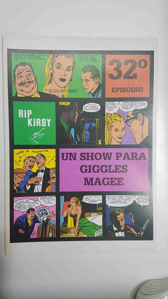 Rip Kirby episodio 032 - Un Show para Giggles Magee. Tiras diarias del 26/9/1955 al 26/11/1955