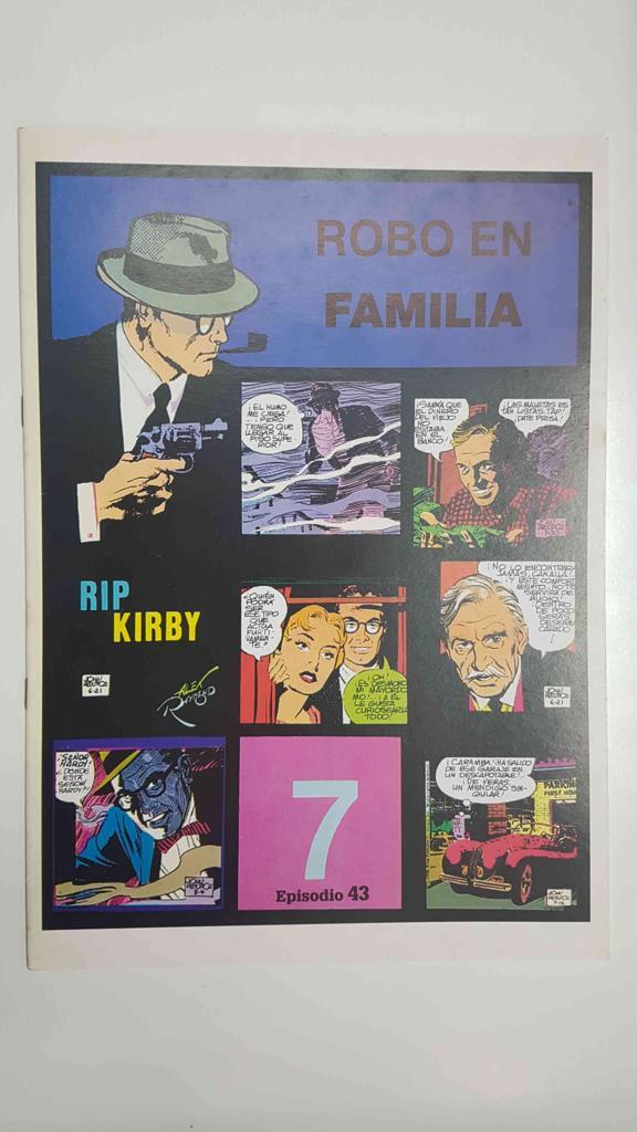 Rip Kirby 7/episodio 043 - Robo en familia. Tiras diarias del 16/6/1958 al 23/8/1958