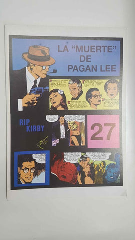 Rip Kirby episodio 027 - La muerte de Pagan Lee. Tiras diarias del 19/4/1954 al 10/7/1954