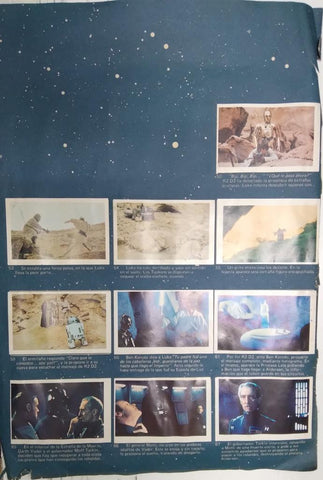 Pagina Album cromos: La guerra de las galaxias - cromos pagina 3