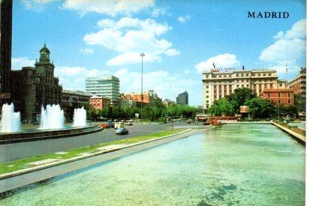 POSTAL PV01122: Plaza Colon y Paseo Castellana, Madrid
