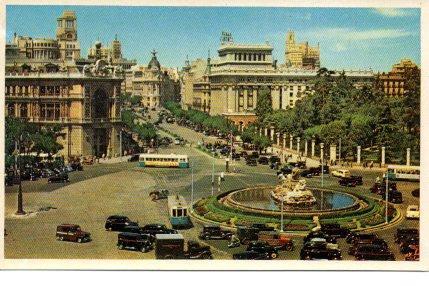 POSTAL PV01095: Calle Alcala desde Cibeles, Madrid