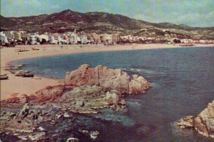 POSTAL PV01103: Lloret de Mar vista parcial de la playa
