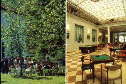 POSTAL PV01113: Hotel Balneario de Cestona salon de juegos y cocktail
