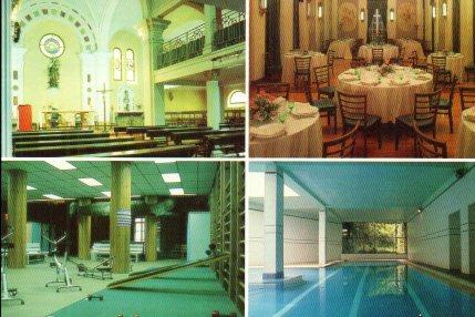 POSTAL PV01114: Hotel Balneario de Cestona capilla, gimnasio y piscina