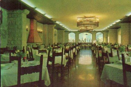 POSTAL PV01117: Comedor del Hostal de la Maresma en Calella de la Costa