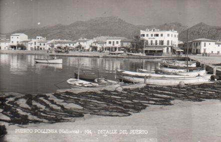 POSTAL PV01206: Detalle del puerto de Pollensa