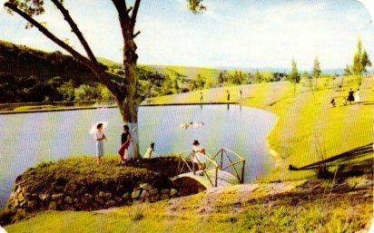POSTAL PV01162: Laguna en Campo de Golf, Hotel Ixtapan Mejico