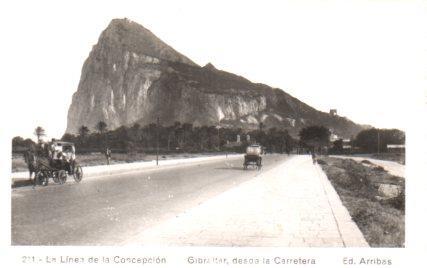 POSTAL PV01180: Gibraltar desde la carretera, La Linea de la Concepcion