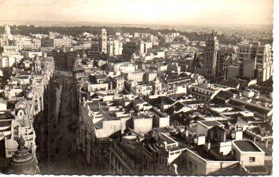 POSTAL PV01007: Vista parcial azoteas de Madrid