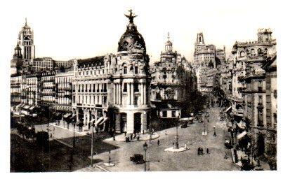 POSTAL PV01012: Avenida de Jose Antonio en Madrid