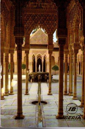 POSTAL PV00985: Patio de los Leones en Granada. Iberia