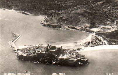 POSTAL PV01019: Vista aerea del Castillo de Peñiscola