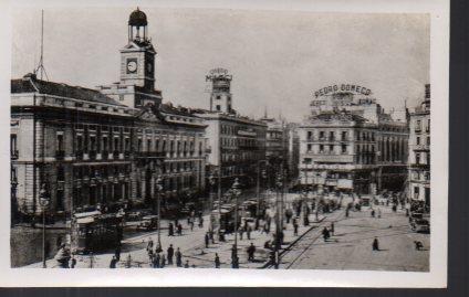 POSTAL PV01057: Vista parcial Puerta del Sol en Madrid