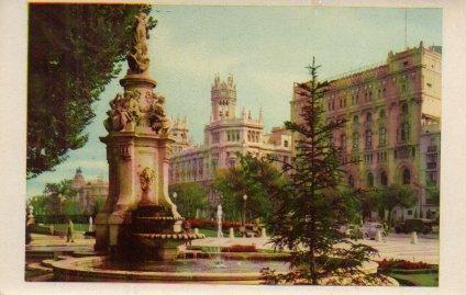 POSTAL PV01071: Correos desde El Prado, Madrid