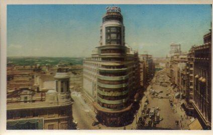 POSTAL PV01075: Capitol y avenida de Jose Antonio en Madrid