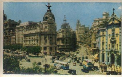 POSTAL PV01076: Avenida de Jose Antonio en Madrid