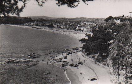 POSTAL PV01080: Vista de Lloret de Mar desde La Caleta