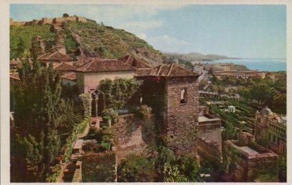 POSTAL PV01082: Vista de la Alcazaba, Malaga