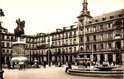 POSTAL PV01027: Estatua ecuestre Felipe III en Madrid