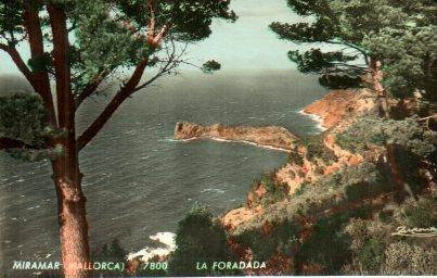 POSTAL PV01030: Vista de La Foradada en Miramar, Mallorca