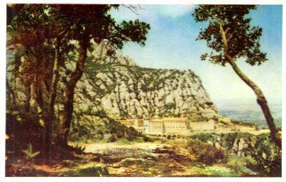POSTAL PV01038: Vista del Monasterio de Montserrat desde camino San Miguel