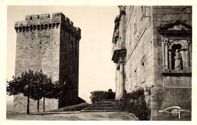 POSTAL PV01042: Castillo y Convento de San Vicente en Monforte de Lemos