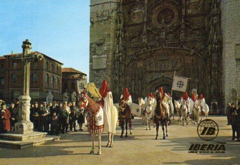 POSTAL PV01405: Publicidad Iberia Pregon del Sermon en Valladolid