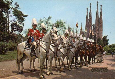 POSTAL PV01408: Publicidad Iberia Templo de la Sagrada Familia